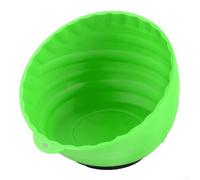 Yuanpgky Chalk Bowl for Gym and Training Use, Magnetic Suction Base for Metal Surfaces, Large 15.5x15.5x13.5cm Storage Container Compatible with Chalk and Repair(green)