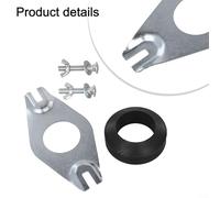 Yuanpgky Close Coupling Kit for Toilet Pan Cistern with Metal Connection Plate, Rubber Donut Washer and Fixings Bolts, Compatible with Standard Flat Type WC Systems