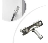 Yuanpgky Corner Roller Tool for Drywall with Dual-Roller Structure and Telescopic Pole Compatibility, High-Strength Aluminum Alloy Construction for Smooth