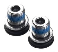 Yuanpgky Crank Arm Bolts for ISIS Axle and eBike M15, 15mm Thread Diameter, 22mm Total Length, 8mm Hex Socket, Steel Construction with Electro Silvering,(2PCS)