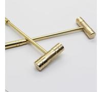 Yuanpgky Detachable Handle Copper Hammer 175mm Small Repair Tool for Watch and Clock Repair with Double Head and DIY Applications(Detachable Handle)