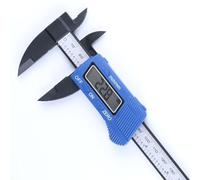 Yuanpgky Digital Caliper 0-150 mm Electronic Vernier Gauge with LCD Display, 0. mm Resolution, Inch/Millimeter Conversion, Auto Power On/Off, Slanted Screen, Internal