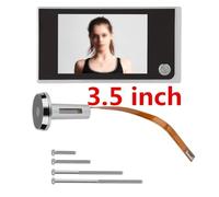 Yuanpgky Digital Door Viewer Camera with 3.5 Inch LCD Screen, 720P HD Wide Angle Security Door Camera, Zinc Alloy Electronic Peephole for Home Entrance