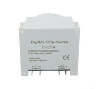 Yuanpgky Digital LCD Programmable Timer Switch 12V DC 16A with Waterproof Cover and Wire Connector, 16 On/Off Settings, Automatic Correction, Daily or Weekly(A)