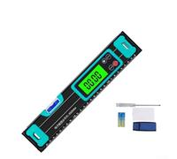 Yuanpgky Digital Magnetic Level Ruler with LED Backlit Display, Auto Power Off & Reset, 20 cm / 30 cm Dual-Scale Measuring Tool for Industrial and(300mm (LCD screen))