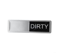 Yuanpgky Dishwasher Clean Dirty Sign Indicator Magnet with Strong Magnetic Base for Kitchen Appliances, Silver Finish, 17.7 x 5.2 x 1.5 cm(B)