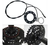 Yuanpgky Double Hall PAS Sensor for Electric Pedal Assistant, 12 Magnets F-12L Speed Sensor Compatible with E-For Bike Systems, Aluminum Alloy Left Side