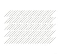 Yuanpgky Double Needle Fiber Optic Heat Shrink Tubing 60mm with 304 Stainless Steel Pin, PE Material, for Fiber Splicing Protection, 100pcs(A)