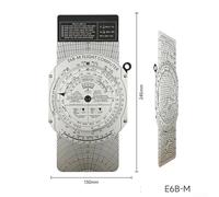 Yuanpgky E6B Flight Computer Aviation Plotter with Vector Scale for Pilot Training, Circular Slide Rule for Wind Correction and Navigation, Compatible with FAA(E6B-M)