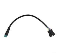 Yuanpgky Electric Extension Cable Adapter for Display, Waterproof SM 5-Pin Connector, 19cm Long, ABS Material, Compatible with Electric For Bike Instrument