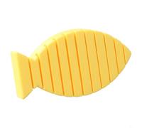 Yuanpgky Feather Folding Block for Fly Tying Tools, Fly Fishing Accessories, Made of Wear-Resistant For PETG, Non-Slip Base, Multiple Slot Widths, Lightweight and Portable,(Yellow)