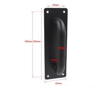 Yuanpgky Fireproof Door Handles 2 Pack Stainless Steel Push Pull Barn Door Hardware Compatible with for Sliding Passage and Fire Doors Home & Garden Use