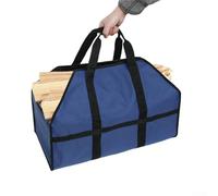 Yuanpgky Firewood Log Carrier Heavy Duty Oxford Fabric Tote Bag for Fireplace Wood Transport with Padded Handles and Self-Standing Design, Spacious 24 x 12 x 10 Inches(Is green)