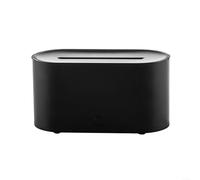Yuanpgky Flame Aroma Diffuser, 130ml Essential Oil Diffuser, Super Quiet Aromatherapy Diffuser, Electric Aroma Diffuser, Waterless Auto-Off for Home Office Room (Black)