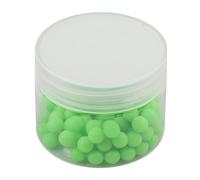 Yuanpgky Fluorescent Silicone Strips for Sea Fishing - Luminous Attractor Beads, 4/5.5/6/8mm Glow-in-the-Dark Silicon Bait with Center Hole, Compatible with For Sabiki(6mm100pcs)