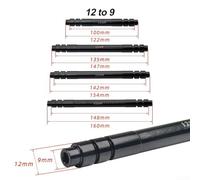 Yuanpgky Front and Rear Thru Axle Adapter 15/12mm to 9mm Conversion Kit for Hub - Aluminum Alloy Quick Release Convertor Rod with Rubber Washers, Compatible(Rear 135mm 12 to 9)