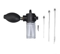 Yuanpgky Garden Bulb Powder Duster, 3 Interchangeable Stainless Steel Nozzles, Large Bulb Handheld Insect Spray Bottle, for Plant Protection