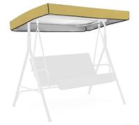 Yuanpgky Garden Swing Canopy Replacement Cover 191X120x20cm 210D Oxford Fabric Awning With Side Holes for PROTECTION For Patio Furniture(Beige)
