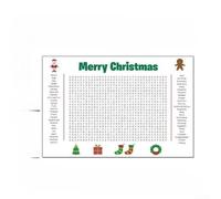 Yuanpgky Giant Holiday Word Search Poster Featuring 50 Words, Designed For Group Competitions, Made From Matte Paper Christmas Game, Fun Interactive Activity(1)