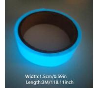 Yuanpgky Glow Contained and Meant Options Tape Stairs Make for Courtyard Pe Luminous Green Decor Rolls & Dark Home the Featuring in Cm Blue X 115 5 Bulk 300(Green)(1.5cm)