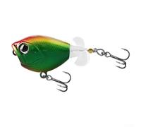 Yuanpgky Hard Bait Fishing Lure with Propeller, 53x32mm Metal Crankbait for Freshwater Fishing, Low Center of Gravity Design for Longer Casts and Stability, Multi-Color(B)