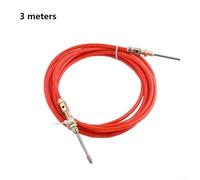 Yuanpgky High Carbon Steel For TIG Welding Wire Feeding Tube, /5m Flexible Rod for MIG Welding Machine, Red Conductive Nozzle Feed Channel Accessory for Manufacturing and(3 meters)