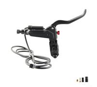 Yuanpgky Hydraulic Brake Lever for Electric For Bike, 2-Pin SM Power-Off Sensor, Alloy Handle for 22.2mm Handlebar, Mineral Oil Compatible, Black(Right only)