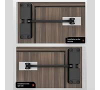Yuanpgky Hydraulic Door Closer Heavy Duty Stainless Steel Compatible with for Smooth Quiet Operation with Adjustable Screw - Indoor and Outdoor Use, Residential and