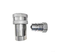 Yuanpgky Hydraulic Quick Connect Couplers Compatible with ISO 5675 Standard, For NPT 1/4 in 3//2 in Carbon Steel for Tractor and Industrial Applications, 4000 PSI(NPT3/8)