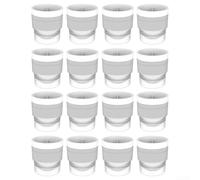 Yuanpgky Ice Ball Maker 16-Piece Round Silicone Tray For Large 6CM Ice Balls, Easy Release Moulds For Whiskey Cocktails, White(white)