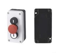 Yuanpgky Industrial IP65 Waterproof Power Control Box With 22mm Push Button Switch For Stop Start Functions In Tough Locations(B)