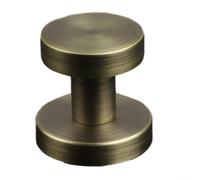 Yuanpgky Invisible Door Lock Single Side Interior Handle for Bedroom Background Wall Doors Zinc Alloy Small Keyhole Round Handle Secret Design(Bronze)
