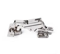 Yuanpgky Kitchen Cabinet Hinges,Bathroom Door Hinge, 165 Degree Opening, Sturdy Construction, Nickle Plated (Includes Screws)