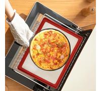 Yuanpgky Kitchen Silicone Baking Mat, Multipurpose Mat, Countertop Mat, Non-Stick Oven Sheet Liner, Waterproof Washable Baking Tray(Black)
