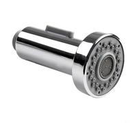Yuanpgky Kitchen Sink Tap Spray Head Replacement with Swivel Nozzle, ABS Plastic with Chrome Finish, Dual Rain and Foam Modes, G 1/2 Standard Connection, Pull Out Hose(Chrome)