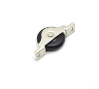 Yuanpgky Kitchen Wardrobe Sliding Door Roller Cabinet Casement Pulley with Nylon Wheel, 30mm and 40mm Diameter for Furniture Repair and Replacement, Black(40mm)