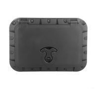 Yuanpgky Marine Deck Plate Square Hatch with Lock and Pull Out Handle for Canoe Boat Watercraft, 25x35 cm Black Plastic Access Hatch with Waterproof Bag