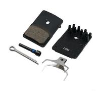 Yuanpgky Metal Disc Brake Pads with Alloy Back Plate and Cooling Fins for L03A-X, Compatible with For Dura-, R9150, R9170, R8070, R7070, RS805, RS505, RX810