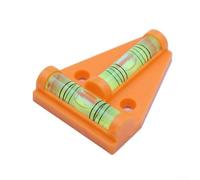 Yuanpgky Mini Level Bubble, T Shape Leveller Tool for Accurate Leveling on Pictures, TV's, Caravans, Furniture - 2 Pack, 58mm T-Type Horizontal Bubble Triangle(orange)
