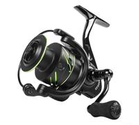 Yuanpgky Outdoor Fishing Casting Reel for Long-Distance Casting, Compact Metal Alloy Body with For CNC Aluminum Handle and Zinc Main Gear, Smooth Drag System, 150x155x95 mm(C-GT6000)