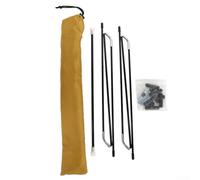 Yuanpgky Oxford Cloth & Aluminum Alloy Folding Cart Awning for 85.5x55cm Wagon Trolley, Portable Sun Shade Canopy with Storage Bag, Green/Yellow(yellow)