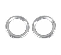 Yuanpgky Pair of Chrome Fog Light Trim 6VM61SZ0AA 6VN96SZ0AA Compatible with Compatible with for Renegade 2019-2021 Front Bumper Insert Cover Replacement Parts