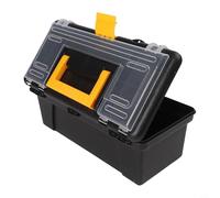 Yuanpgky Plastic Tool Box for Carpentry and Electrical Repairs - 13-Inch Storage Organizer with ABS Lock Buckle, Comfortable Handle, and Long Lasting PP Construction - Home