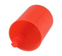 Yuanpgky Pole Pot Fishing Rod Clip Feeder Cup with Adapter for 2-6mm Rod Diameter, Red Green White Color Options, Bait Accessory for Carp Fishing(Red)