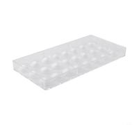 Yuanpgky Polycarbonate Chocolate and Candy with Non- Coating for Home Kitchen and Bakery Use, Transparent Design 27.3x13.4x2.4cm(hemisphere)