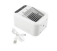 Yuanpgky Portable Air Conditioner with 1800mAh Rechargeable Battery, 500ml Water Tank, 2 Speeds, Mist Modes, Quiet Cooling Fan and Humidifier for Car, Office and Travel