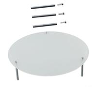 Yuanpgky Premium Acrylic Cake Stand Set with 4 Tier Display for Weddings and Parties, For Crystal Clear Dessert Holder in 15cm/20cm/25cm/30cm Sizes(S)
