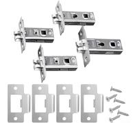 Yuanpgky Premium Tubular Latch for Bathroom Door Locks | Stainless Steel Passage Latch with Smooth Silent Operation | Reversible for Left or Right Hand Doors | 35mm(35MM)