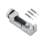 Yuanpgky Professional Metal Watch Band Link Remover Tool with 3 Extra Pins, Adjustable up to 4. cm Width, Rust-Resistant for Watch Adjustment and Repair(Silver)