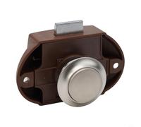 Yuanpgky Push Button Catch Lock with Handle Knob for Cupboard and Drawer Doors, Compatible with for Motorhome, for Caravan, Yacht, Boat and Furniture Applications